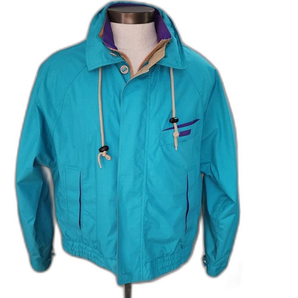 Vintage McGregor Blue Lightweight Windbreaker Jacket Size L